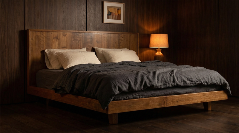 Detalhe de marcenaria artesanal