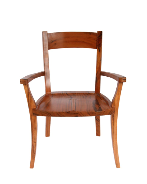 Cadeira de Capitão Náutica em Madeira Maciça: Design Clássico, Elegância e Conforto